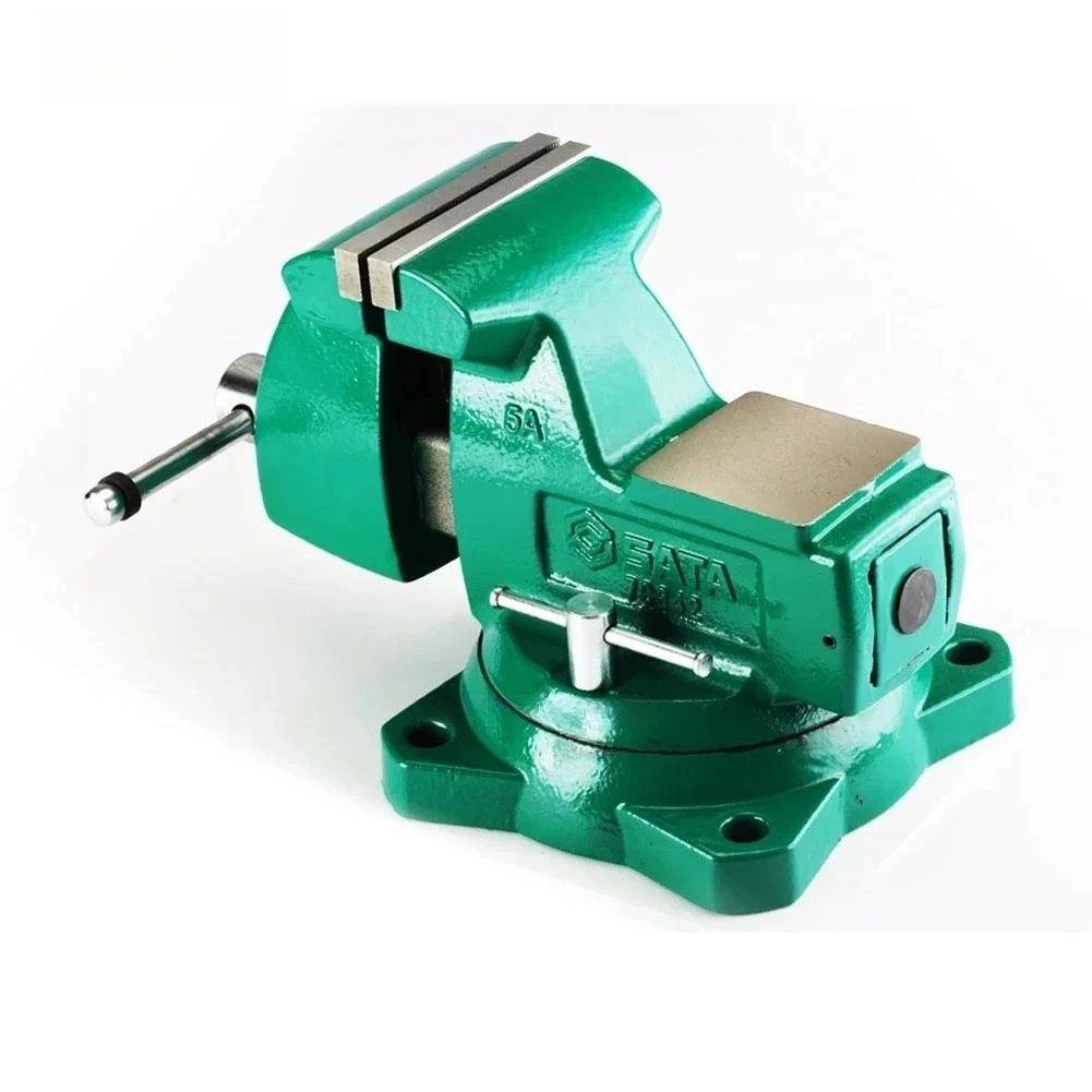 

SA TA 4-5" Heavy Du ty Mechanic's Vise with Swivel Base 70841 70842 Workbench
