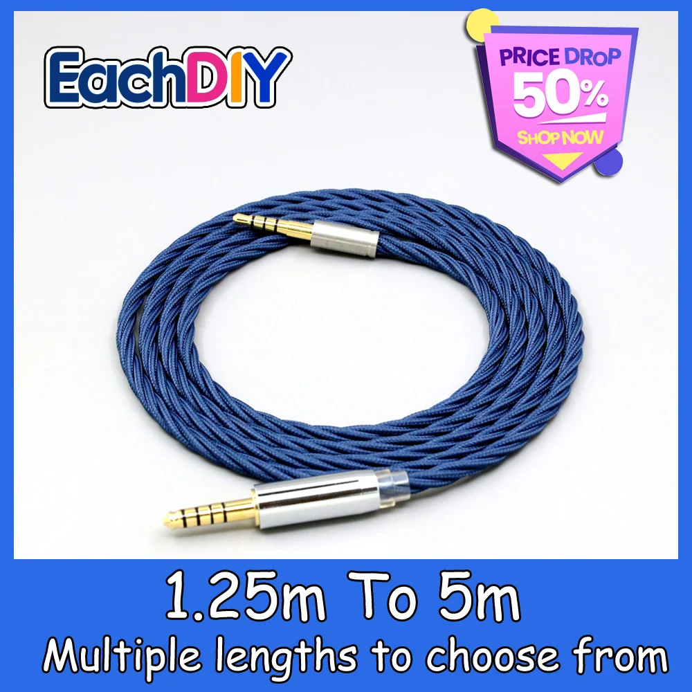 99% 純銀 OCC グラフェンスリーブ付きイヤホンケーブル ソニー mdr-1a 1adac 1abt 100abn 100ap xb950bt wh1000x h600a LN008586用