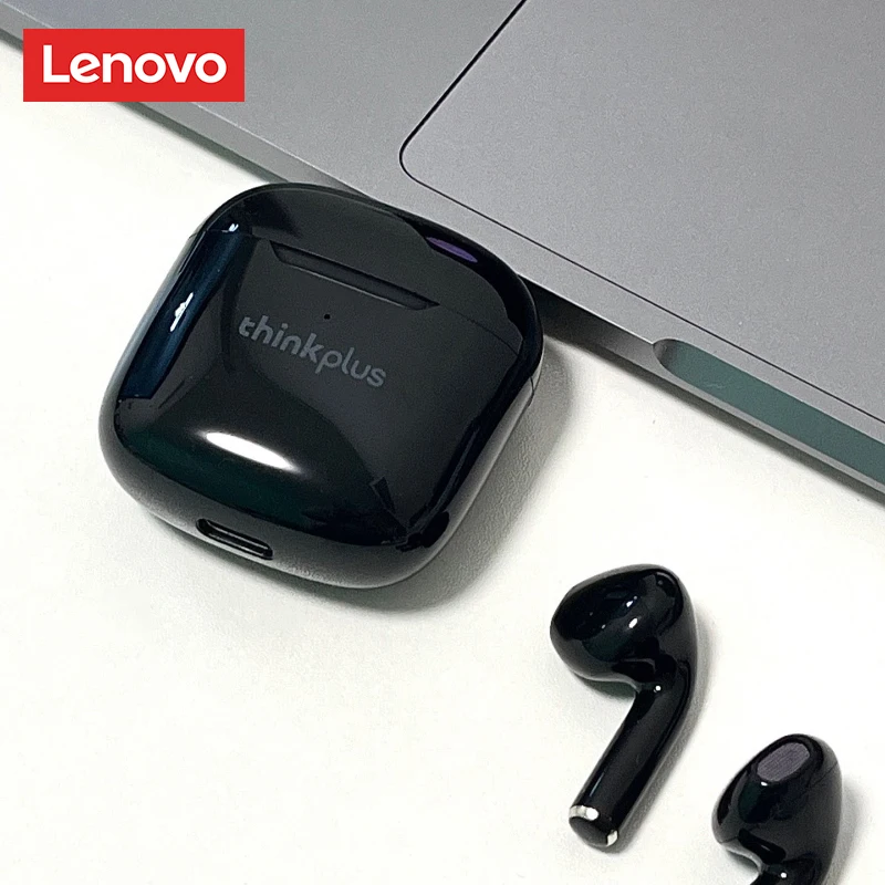 Lenovo LP40 Pro Earphone Bluetooth Nirkabel Baterai Tahan Lama Headphone Musik Modis Latensi Rendah Panggilan HD Pilihan Earbud Gaming