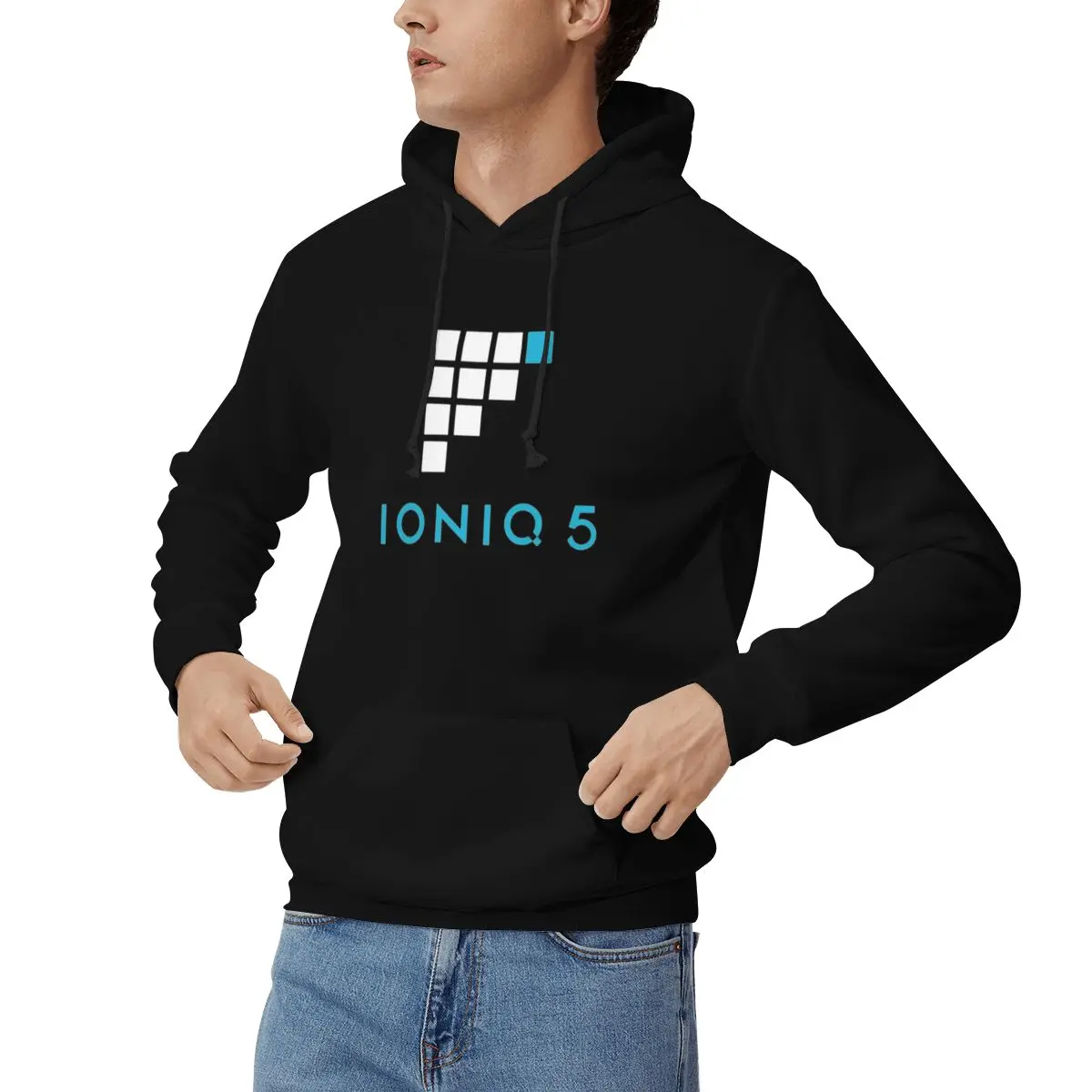 Ioniq 5 - Fully Charged Logo Hoodies Men's Women Casual Pullover Sweatshirt Harajuku Long Sleeve Streetwear Autumn Winter