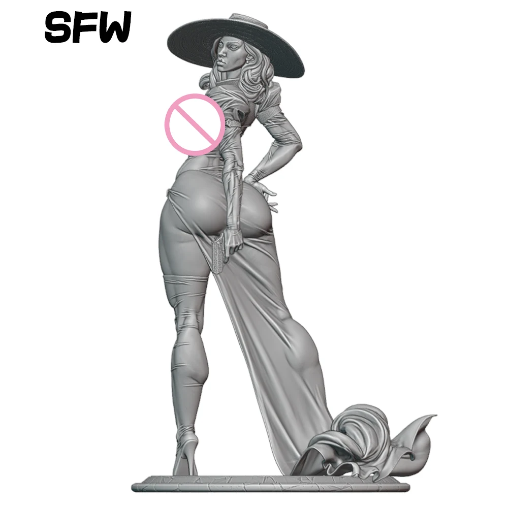 NSFW Belle Mirage Lady Resin Model Kit 3d Printing Doll 1/24 Niezmontowana figurka z żywicy Zestawy statuetek Niepomalowana zabawka Gk Play Set
