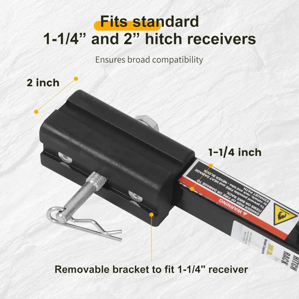 Wytrzymały uchwyt na 2 rowery do samochodów osobowych, ciężarówek, SUV-ów i minivanów - udźwig 45 kg