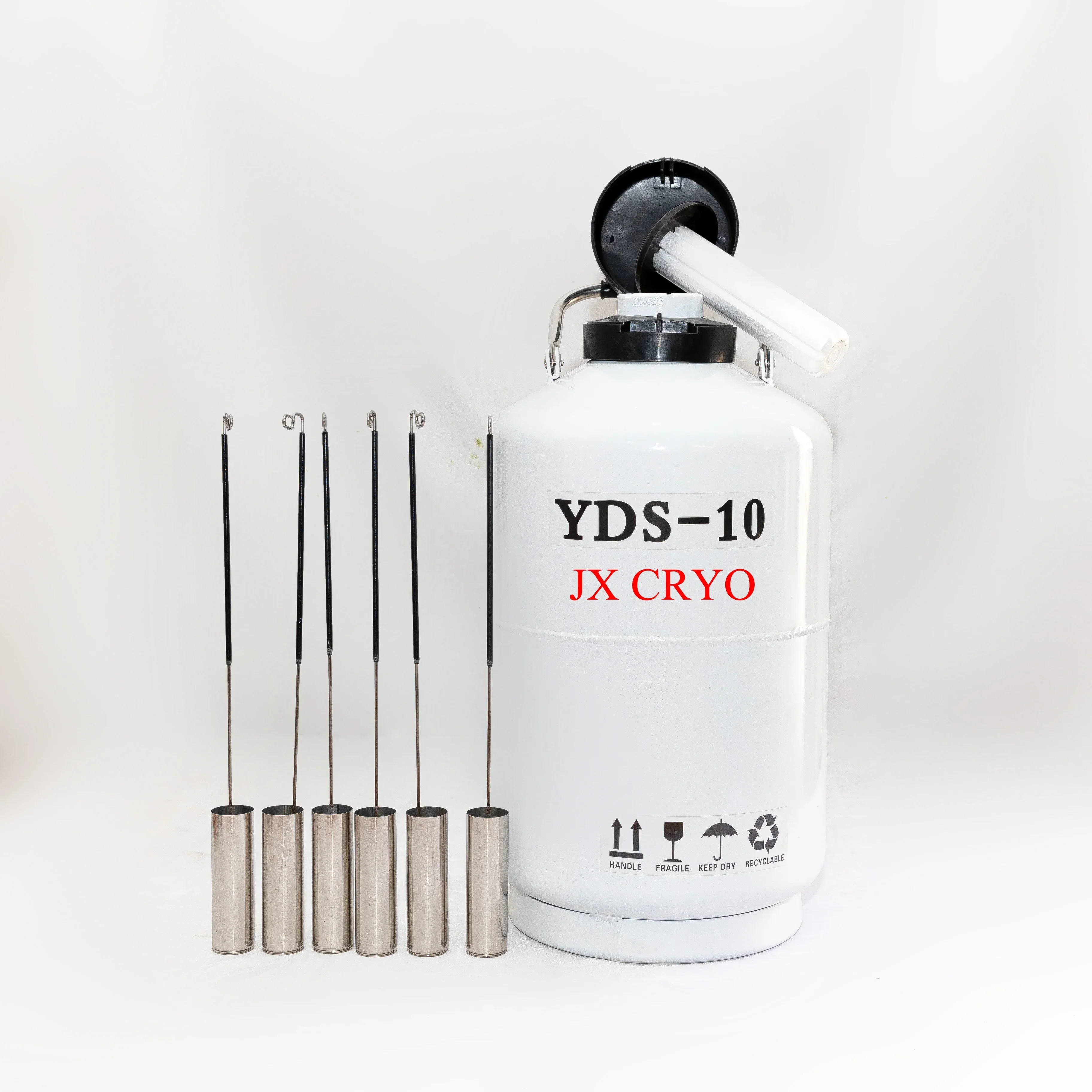 2025/10 liter Cryogenic liquid nitrogen tank YDS-10 storage container dewar flask cylinder
