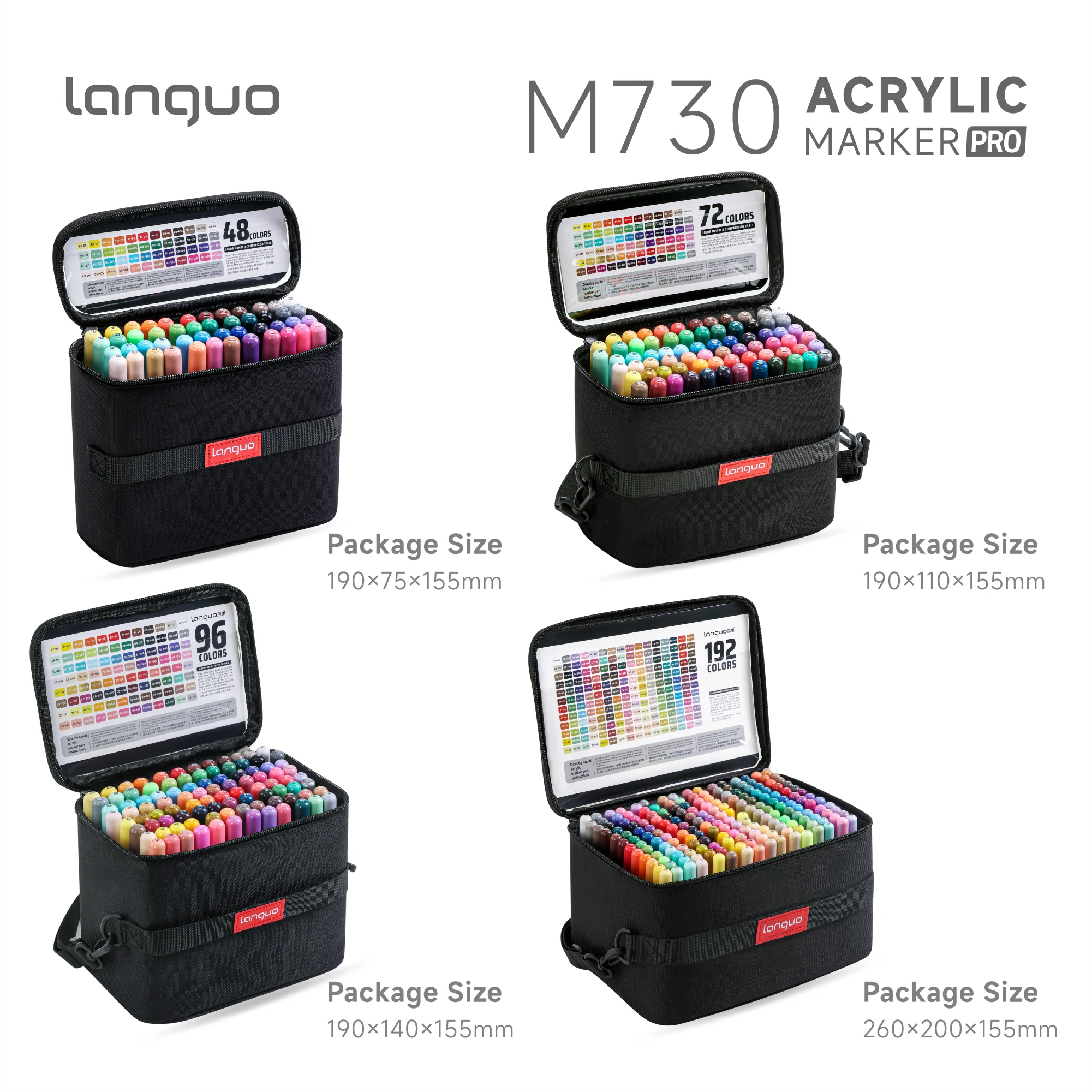 

Languo Feutres Acryliques Acrylic Paint Marker Set, 1-5mm Soft Tip Art Markers, High Coverage Colors For Black Paper