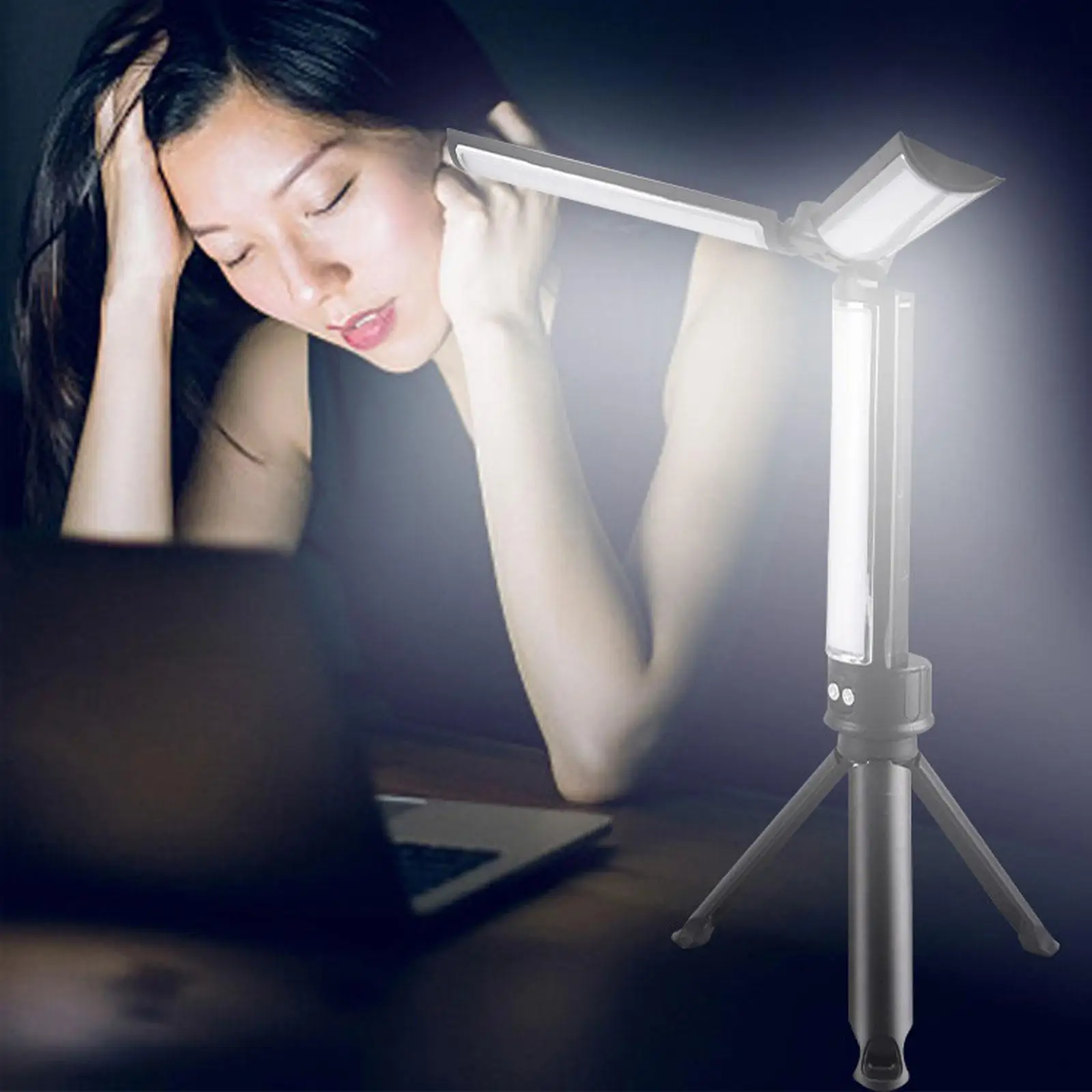 

Кемпинговый фонарь с USB-зарядкой, светодиодный светильник со съемным штативом для ремонта автомобилей, мастерских, строительных площадок, при отключении электричества