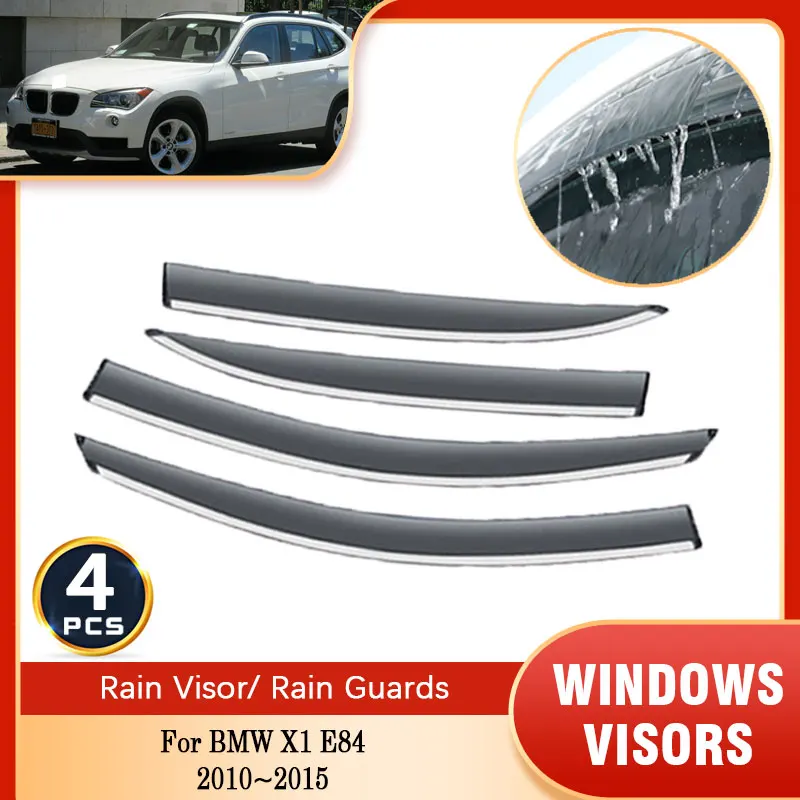 

For BMW X1 E84 2010~2015 Rain Sunshade Window Visor Windshield Deflectors Protective Accessory Vent visor Side Window Trim cover