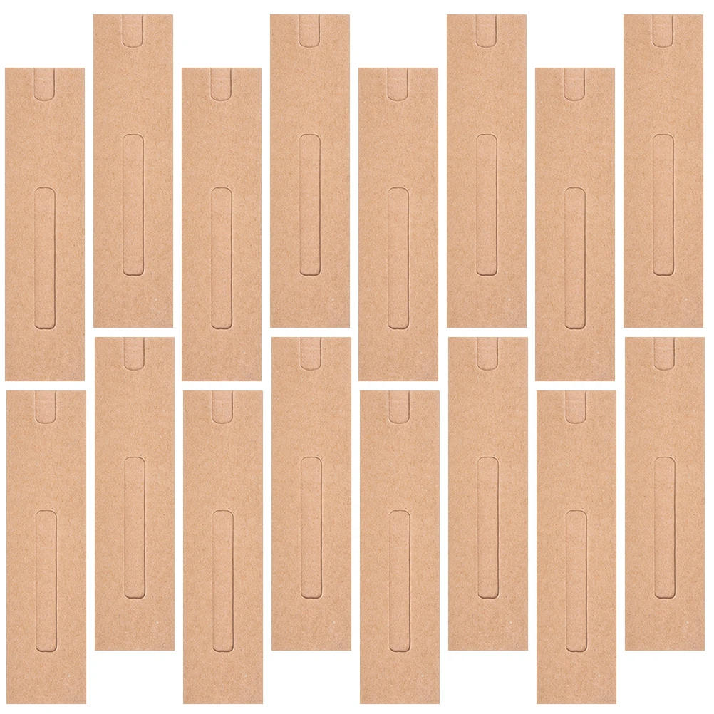 

30pcs Kraft Paper Pen Bag Pouch Holder Bulk Packaging Fountain Cover Single Storage Sturdy Material Practical Use