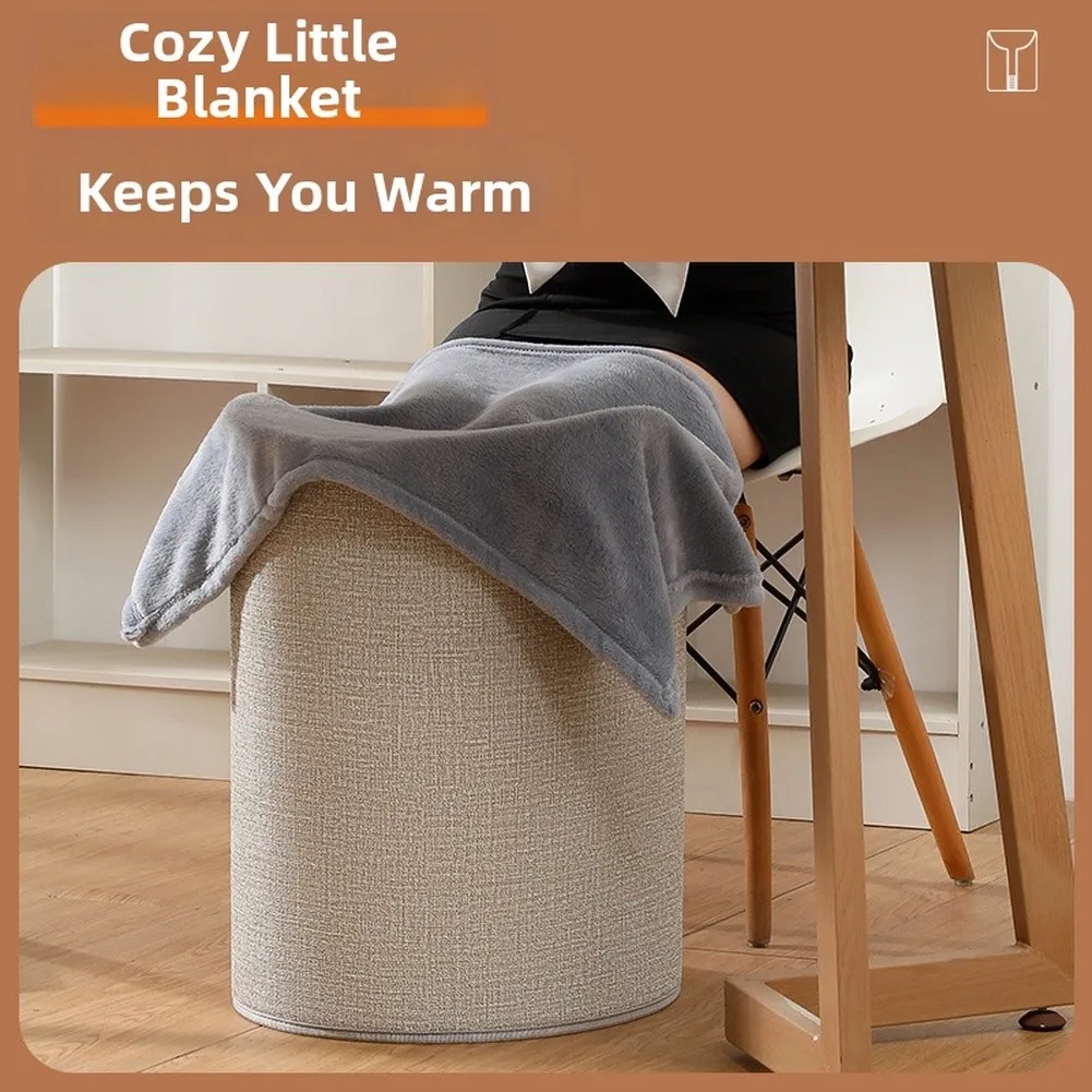 Smart Under Table Heater with Tilt-Safety Mechanism and Voice-Activated Controls Supports Timed Heating for Efficiency