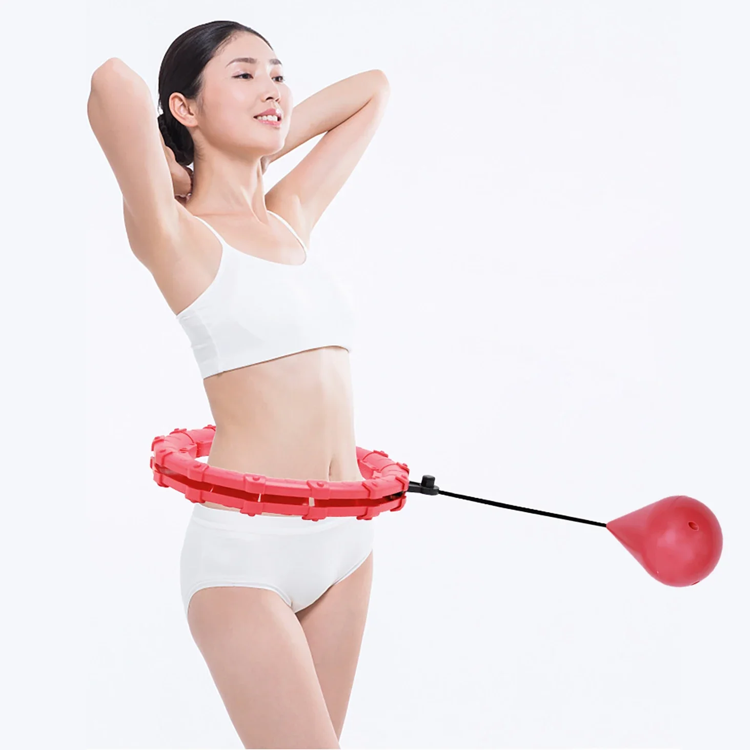 Abschnitte Fitness Smart Sport Hoop Einstellbare Dünne Taille Übung Gym Kreis Ring Ausrüstung Einfache gewicht verlust Dropshipping