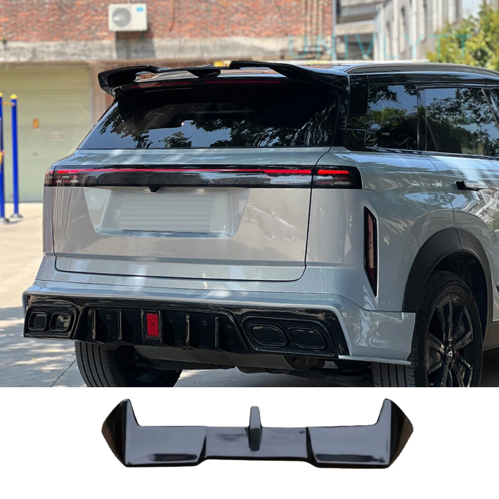 2023 2024 2025 2026 자이쿠 J7 리어 스포일러 유니버셜 핏 모든 가솔린 및 PHEV 차량용 글로스 블랙 무타공 설치 바디 키트 썸네일 5