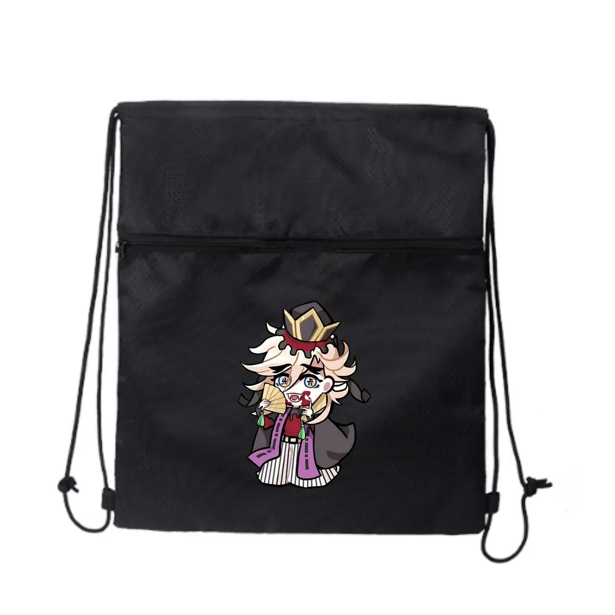 

Супер стильный рюкзак на шнурке в стиле чиби с героями мультфильмов для мужчин и женщин, легкий повседневный рюкзак для повседневной носки