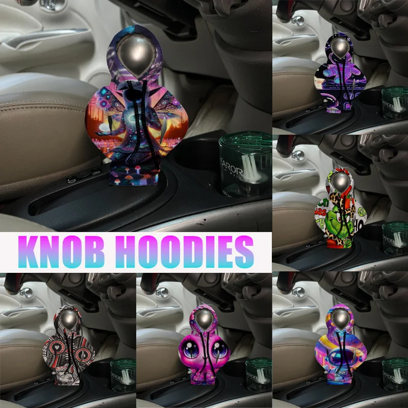Hoodie Car Gear Shift Cover Fashion Gearshift Car Gear Shift Knob Cover Handle Gear Sweatshirt Change Lever Cover Christmas gift