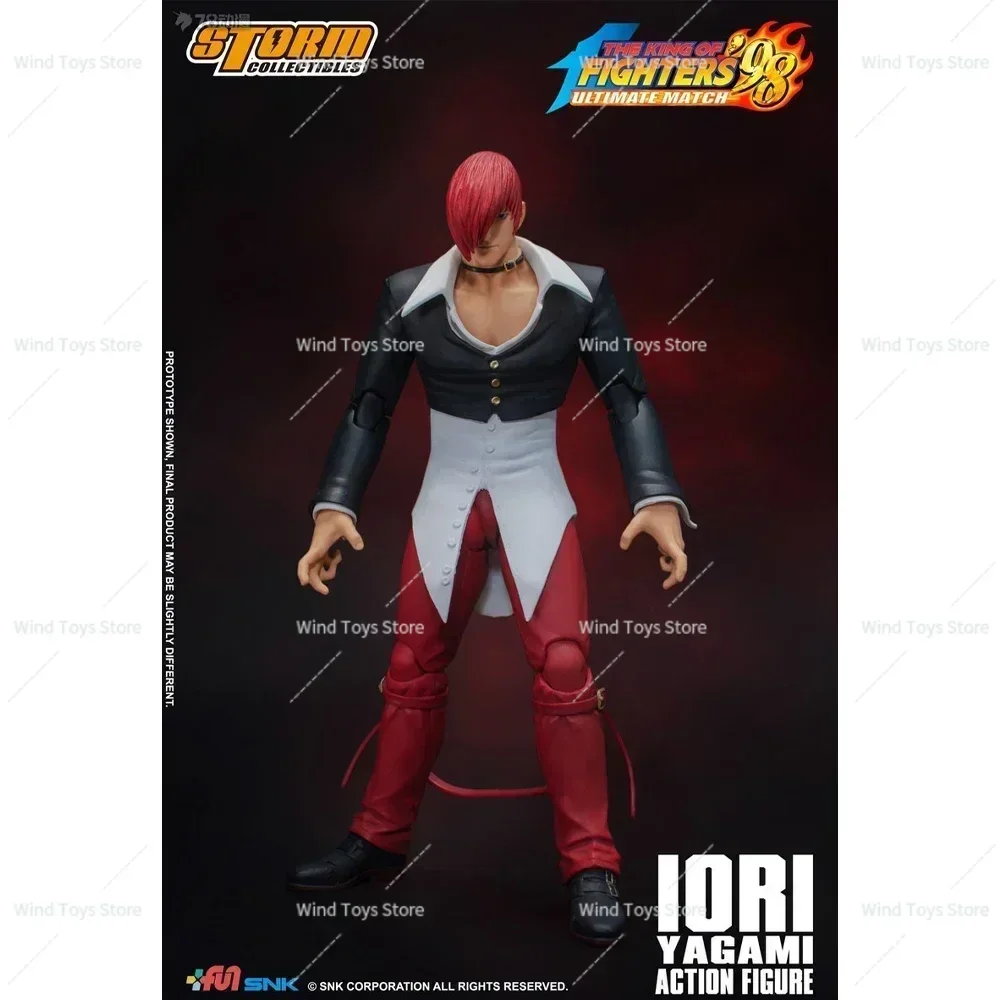 لعبة العاصفة الأصلية أنيمي موري ياغامي كيو كوساناجي KOF98 4 رؤساء 6 صندوق نحت عمل الشكل لعبة نموذج هدية في الأوراق المالية #4