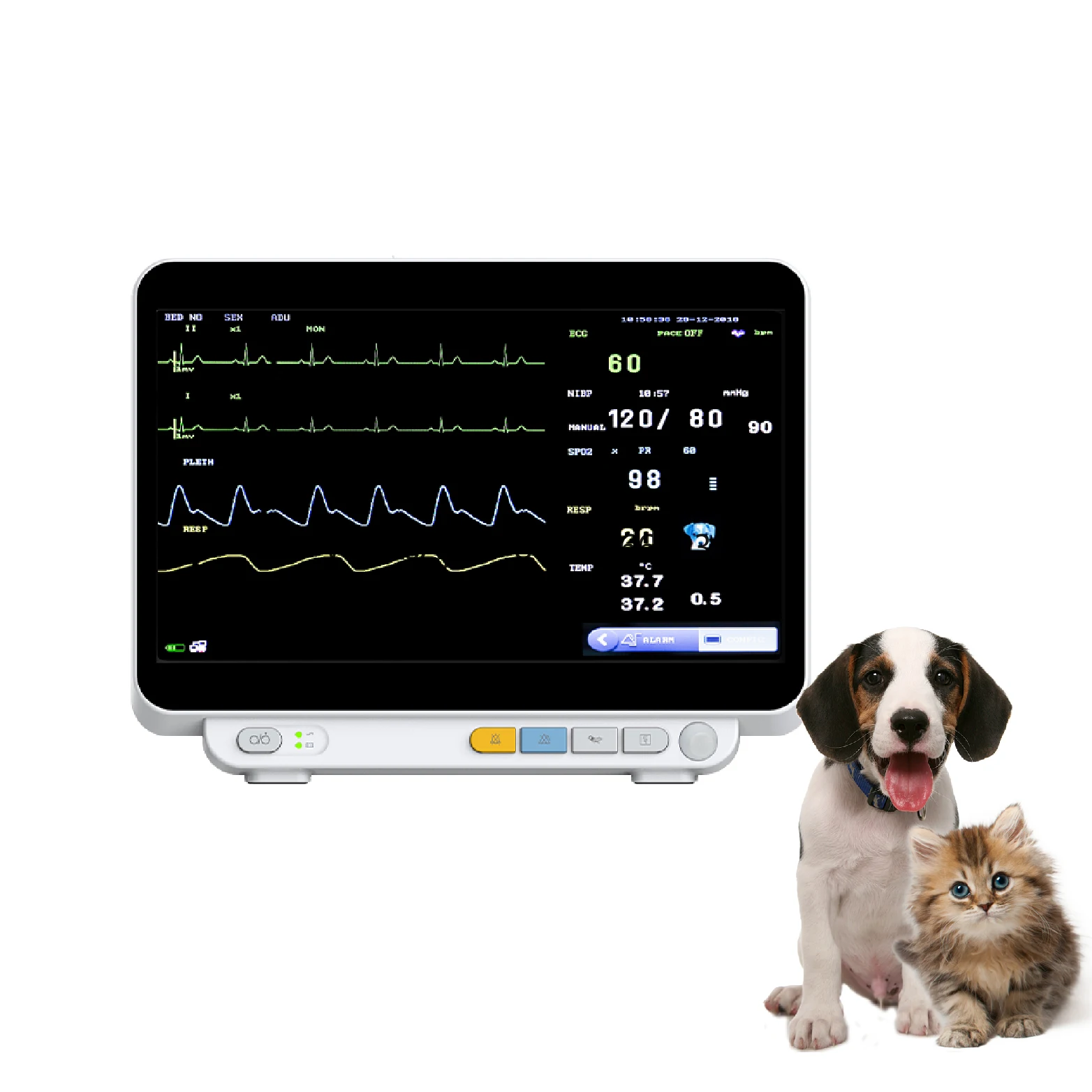 Pet Hospital Clinic Equipment Multi Parameter Veterinary Hospital Clinic Vet Vital Signs Monitor