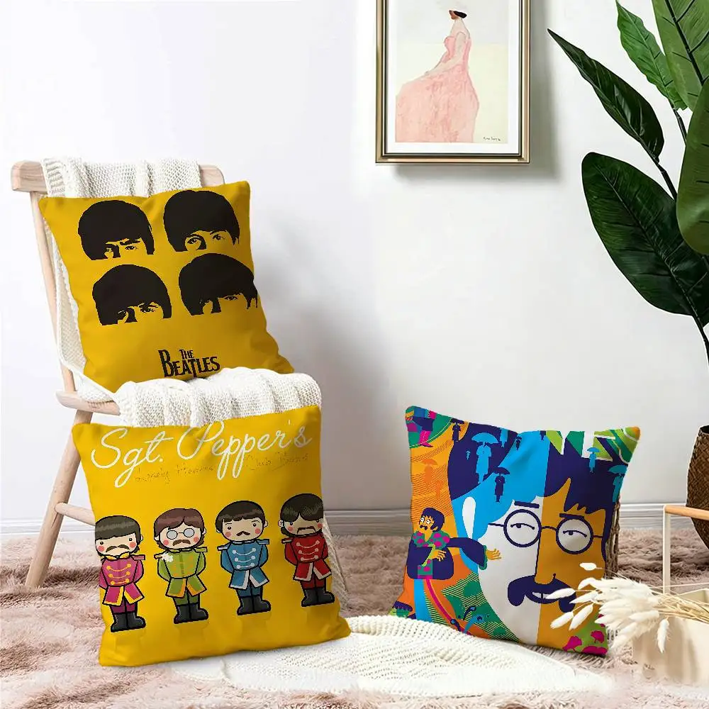 The B-Beatles Band Pillow Gift Home Office Decoration Bedroom Sofa Car Cushion Cover case 45x45