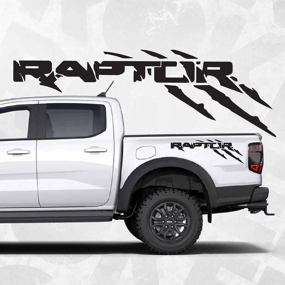 

Car Styling Decals for Ford F150 Raptor, Bedside Truck Claw Rustic Tuning Stickers Waterprooof, Set of 2