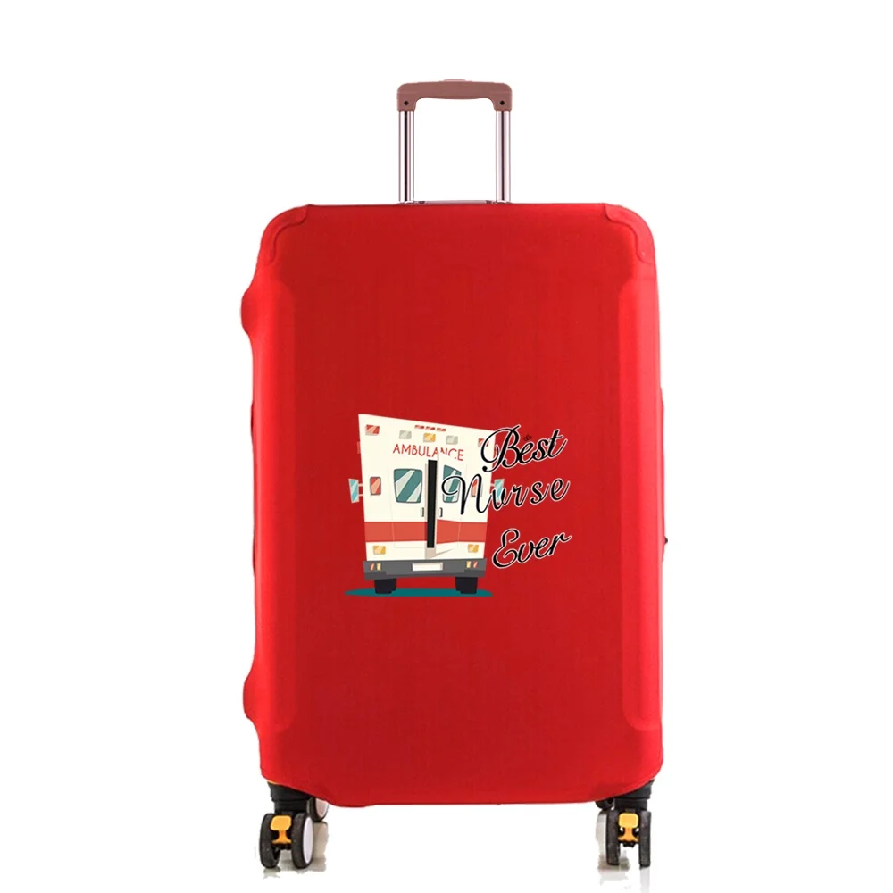 حقيبة سفر مرونة الغبار حالات الأمتعة الغطاء الواقي لمدة 18-28 بوصة ممرضة نمط حقيبة تروللي بعجلات إكسسوارات السفر #6