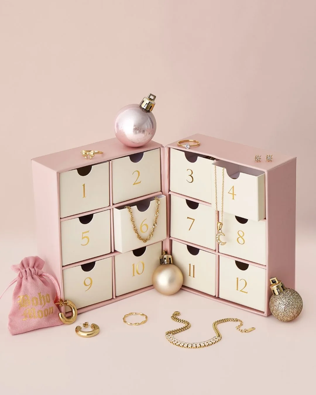 Customization.Wholesale Custom Jewelry Cardboard Gift Box Rigid with Matt Lamination and Embossing for Holiday Advent Calendar w