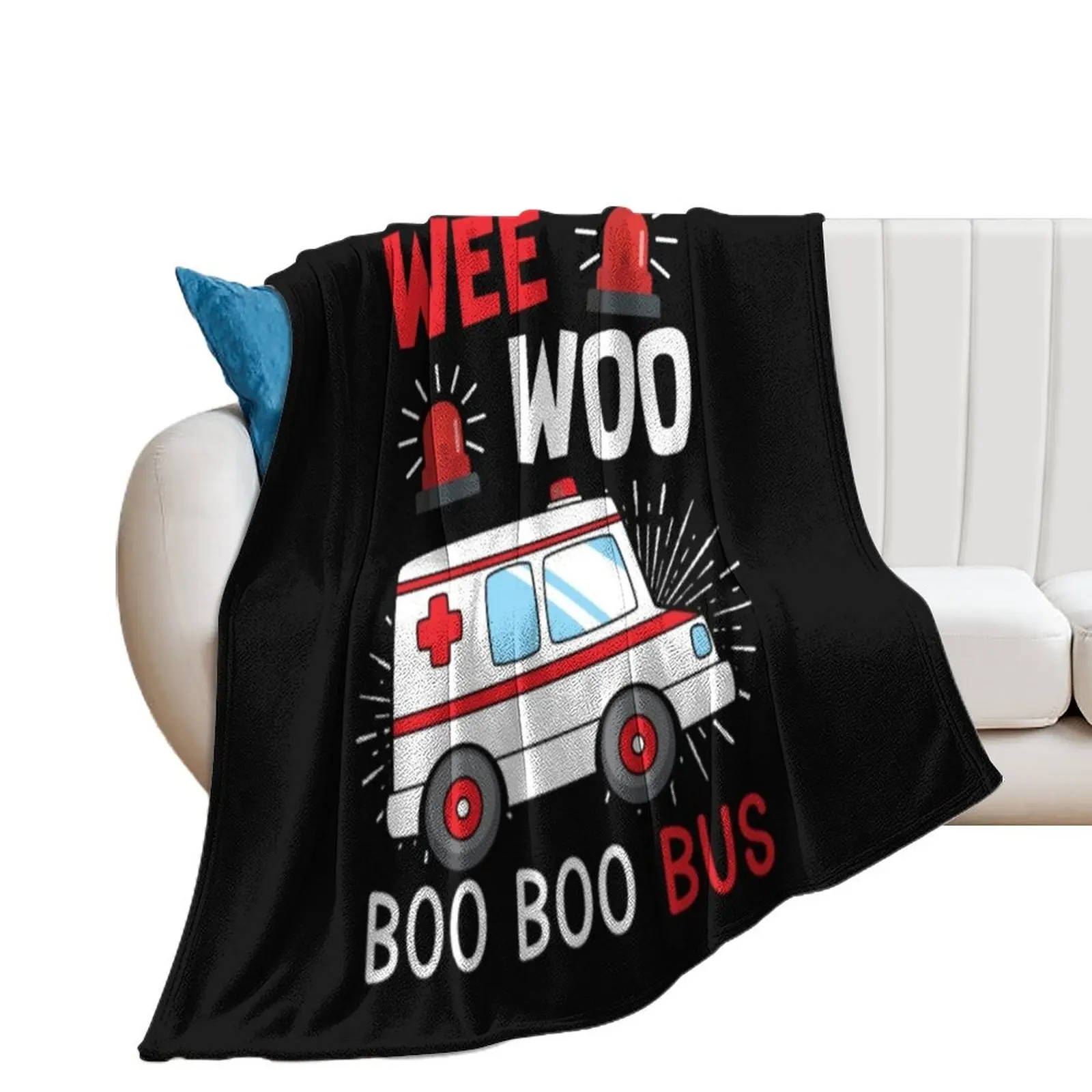 Paramedic Wee Woo Ambulance Throw Blanket Bed For Sofa Thin Extra Large Throw Blankets