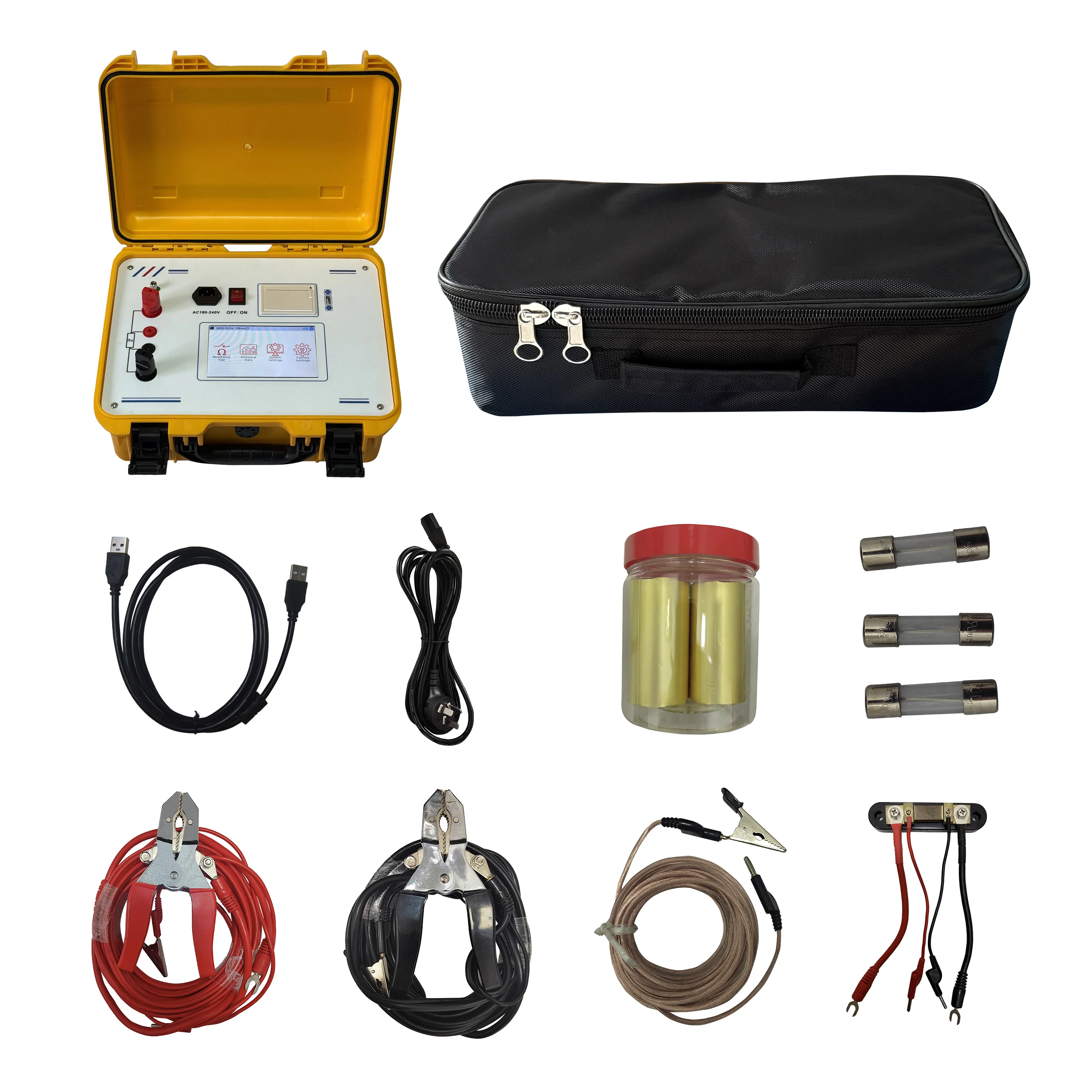 

Портативный цифровой измеритель контактного сопротивления JH2008T 200А с большим экраном для поиска неисправностей в электрических цепях