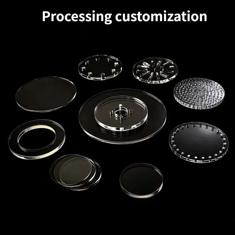 Transparent/Color Acrylic PMMA Plexiglass Plate Tube Laser Cutting Custom Processing
