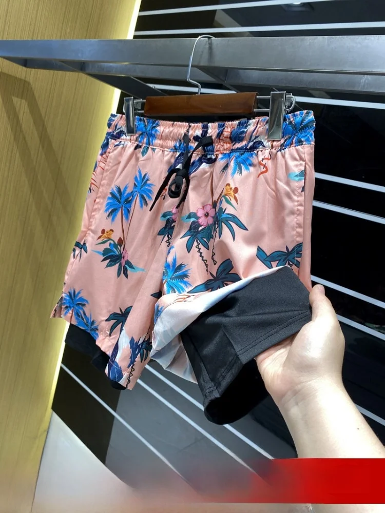 

Hawaii Vacation Style Lightweight Quick Dry Breathable Men's Outdoor Hiking Sports Beach Shorts Polyester Fiber Standard Fit
