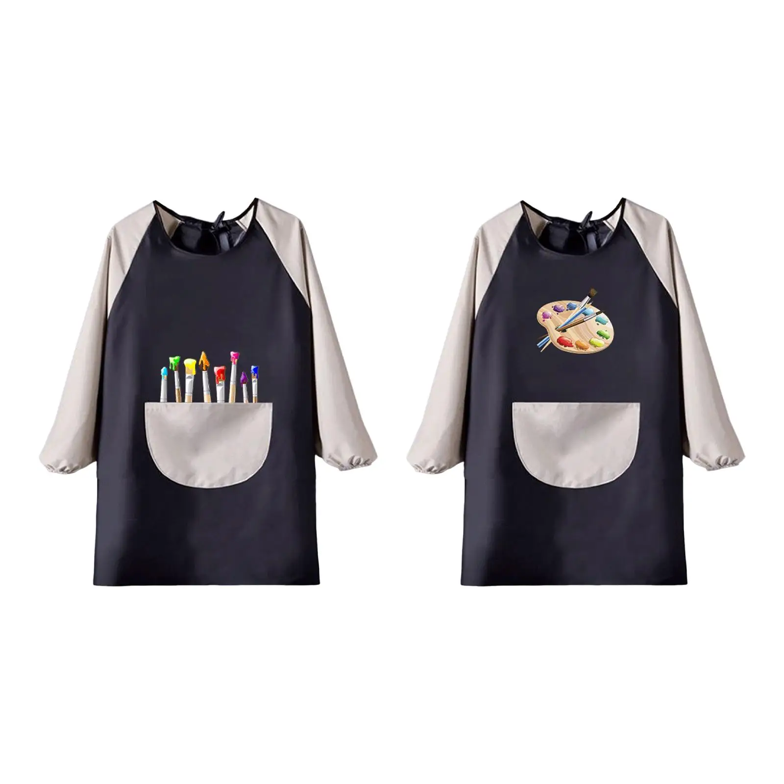 Multifunction Kids Painting Apron Gadgets Artist Craft Drawning Aprons for Children Waterproof Apron Long Sleeve Gown Kids Bibs