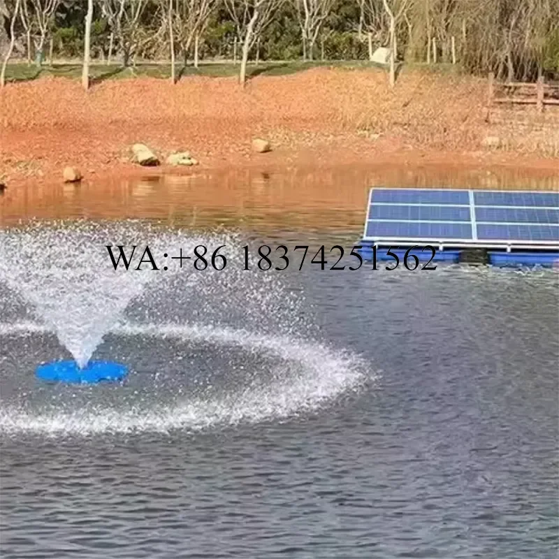 Wmwmnu Solar Powered Pump Floating Aerator for Pond Lake River Wastewater Management High Productivity Water Circulation