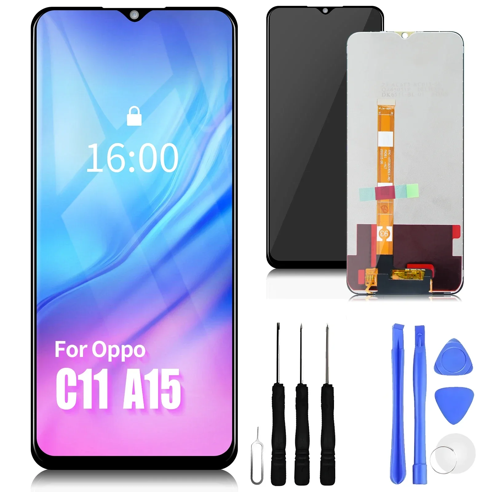 

For Oppo A15 LCD A15s Display Touch Screen Digitizer Assembly Replacement For realme C11/C12/C15/V3/Q2i /Narzo 20 LCD