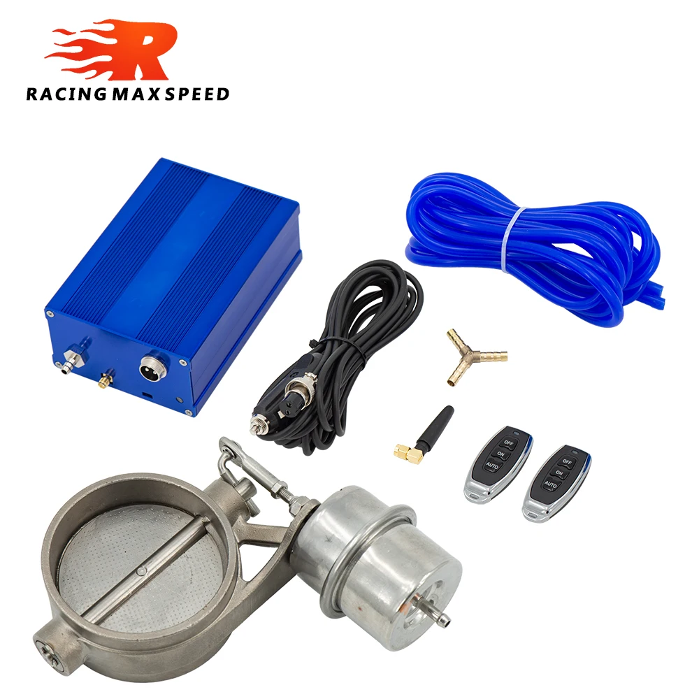 Universele 2 "/2.36"/2.5 "/2.75"/3 "inch Uitlaat Vacuümpomp Vacuümklep Control Unit Set Uitlaat Knipsel Klep Met Afstandsbediening