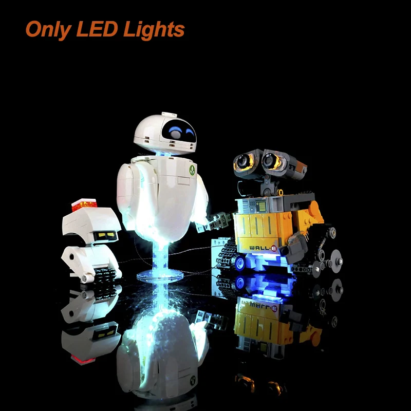 LED Lighting Kit Compatible with 43279 Robot Model Building Blocks Remote Control Lamp Accessories for Display (Lights Only)
