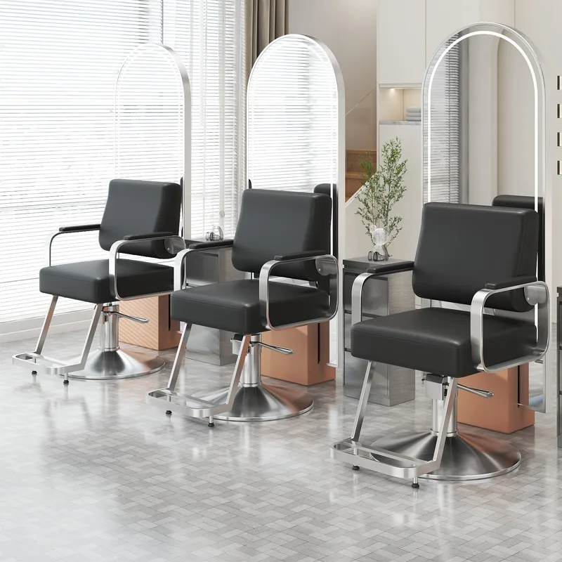 Barber Shop Chair Internet Celebrity Hair Chair Hair Salon Special Hair Cutting Chair Salon Equipment Furniture Nail Salon