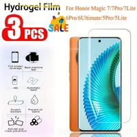 3Pcs Ultra-clear Hydrogel Film for Honor Magic 7 Pro/7 Lite/6 Pro/6 Ultimate Anti-Scratch Screen Protectors Magic 5/5 Pro/5 Lite