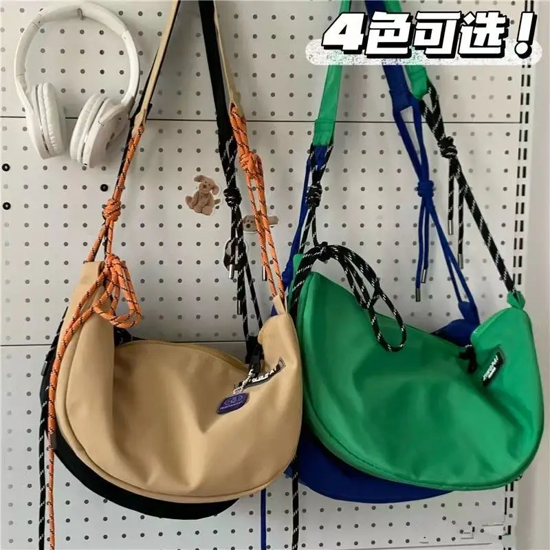 Women Bag Nylon Hobos Casual Soft Zipper Solid Shoulder Bag Handbag Pures And Bags Crossbody Girls Bag