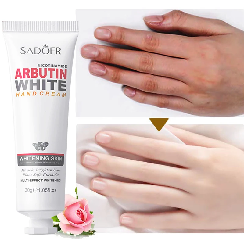 Niacinamide Arbutin Hand Cream Whitening Wrinkle Removal Anti-crack Moisturizing Fade Fine Lines Korea Skin Care Health Beauty