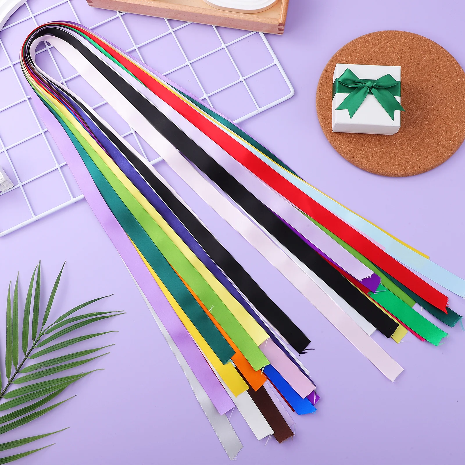 

23 Strips Ribbon Present Birthday Wrapping Holiday Party Color Decorative Ribbons