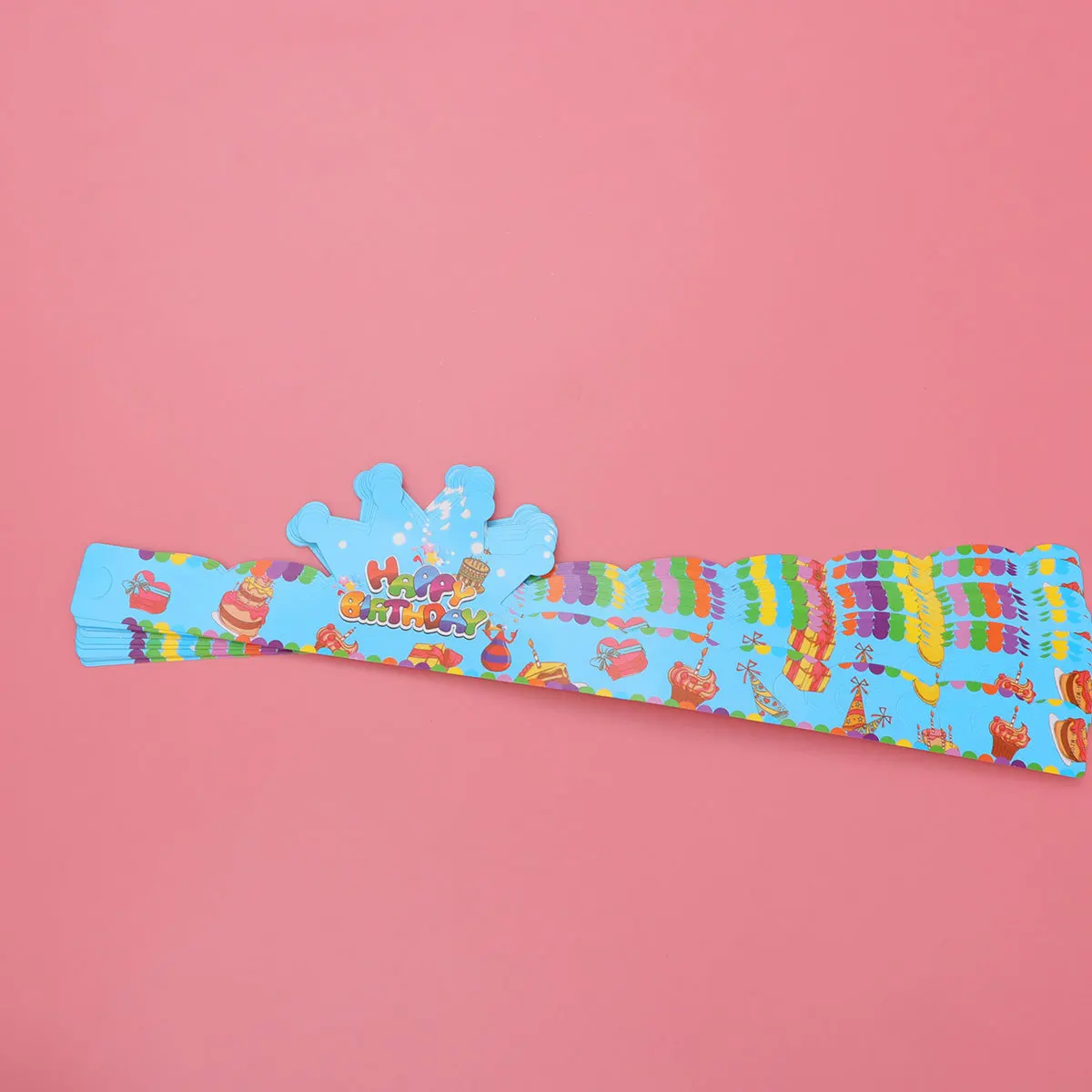 

25Pcs Birthday Paper Hats Premium Crown Design for Kids Adults Party Decorations Bright Creative Easy Install Sticker Fix