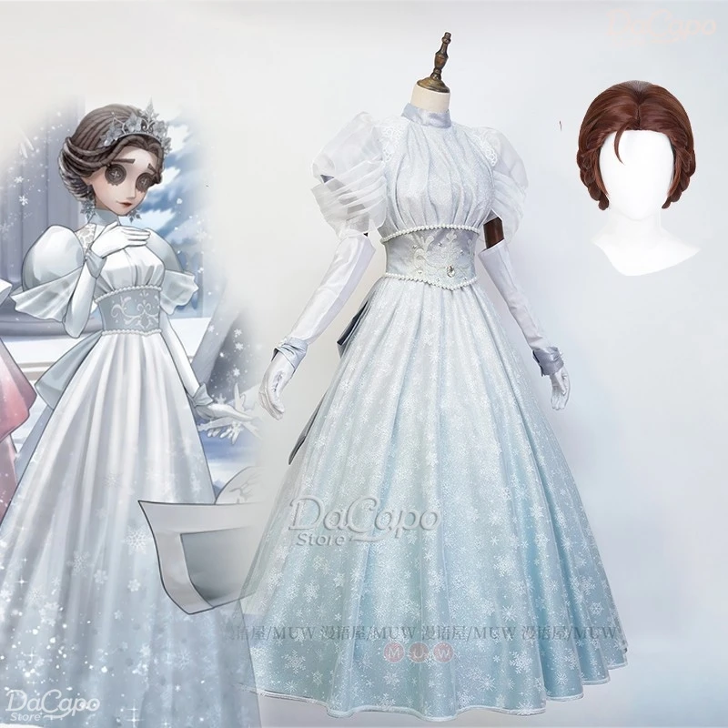 

Identity V 5 Doctor Emily Dyer Cosplay Costume Wig White Dress Fancy Women CLothing Halloween 2026 Game New Outfits Emily Dyer