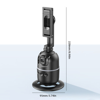 Auto Tracking Phone Holder 360° Rotation Phone Camera Mount No App Gimbal Stabilizer with Remote & Gesture Control Rechargeable