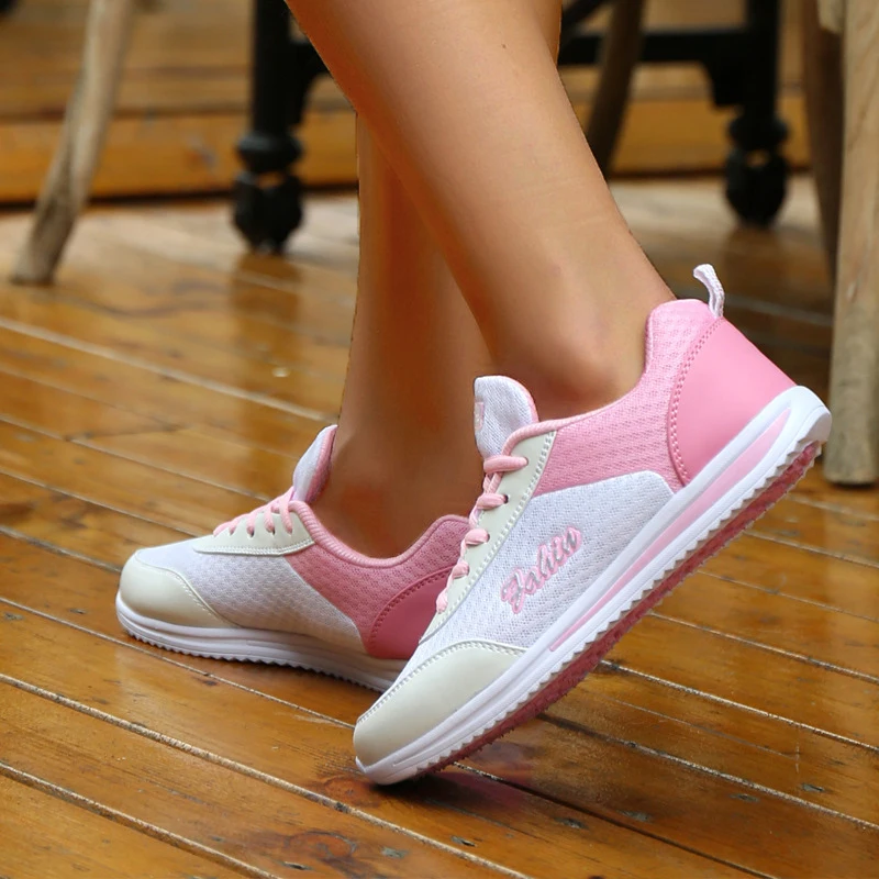 Fashion 2025 New Women\'s Sneaker Breathable Shoes Woman Plus Size Casual Sneaker Woman Lace Up Tenis Feminino Female Sneakers