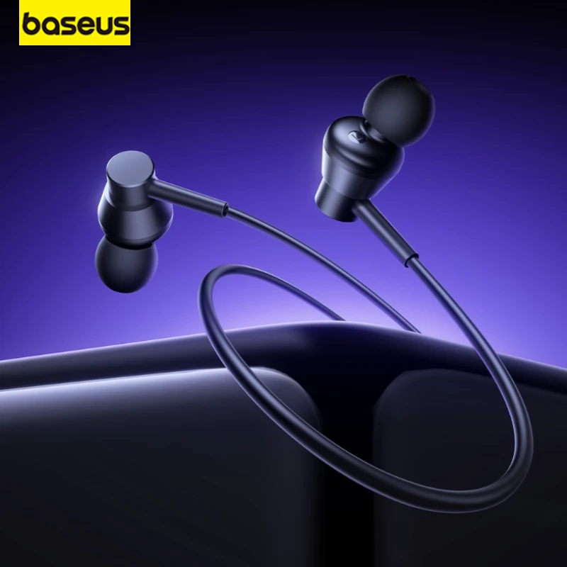 

Baseus HZ11 3.5mm Interface Wired Earphones Round Hole Dynamic Earbuds in Ear Esports Games for iPhone Huawei Xiaomi Vivo