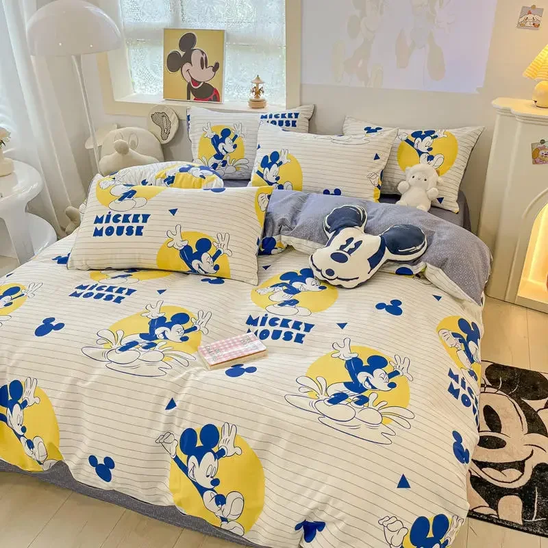 100% Pure Kdis  Bedroom Bedding Genuine Authorized Cotton Children's 3-piece Duvet Cover, Bed Sheet, Pillowcase