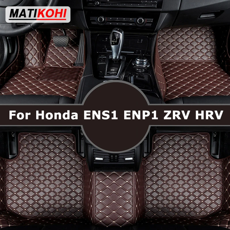 MATIKOHI Custom Car Floor Mats For Honda E:NS1 E:NP1 ZRV HRV Auto Carpets Foot Coche Accessorie