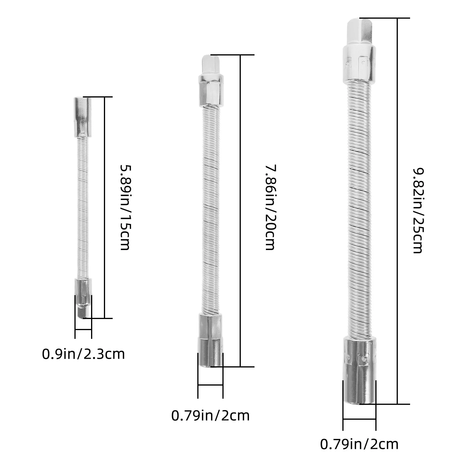 1 مجموعة مرنة المقبس تمديد بار مجموعة 1/4 3/8 1/2 بوصة انحناء رمح لإصلاح السيارات عدد وأدوات أداة اليد الملحقات