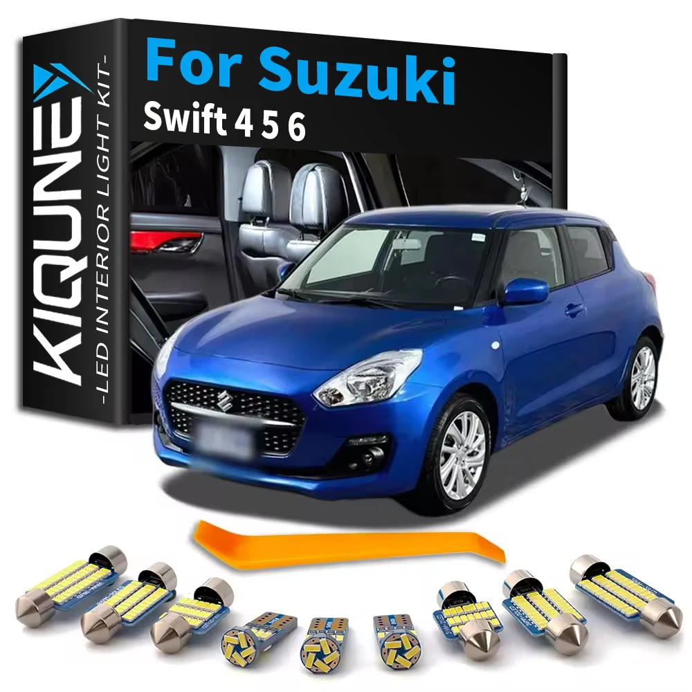 No Error LED Interior Light Kit For Suzuki Swift 4 5 6 MK4 MK5 MK6 2004-2007 2008 2011 2012 2013 2014 2015 2016 2017 2018 2020