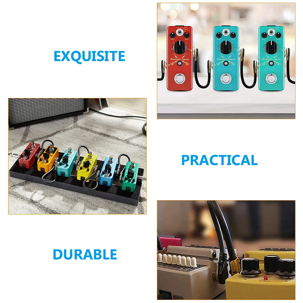 

2 Pcs Accessories Effect Line Electric Guitar Distortion Pedal Pvc Amp Cord Cable