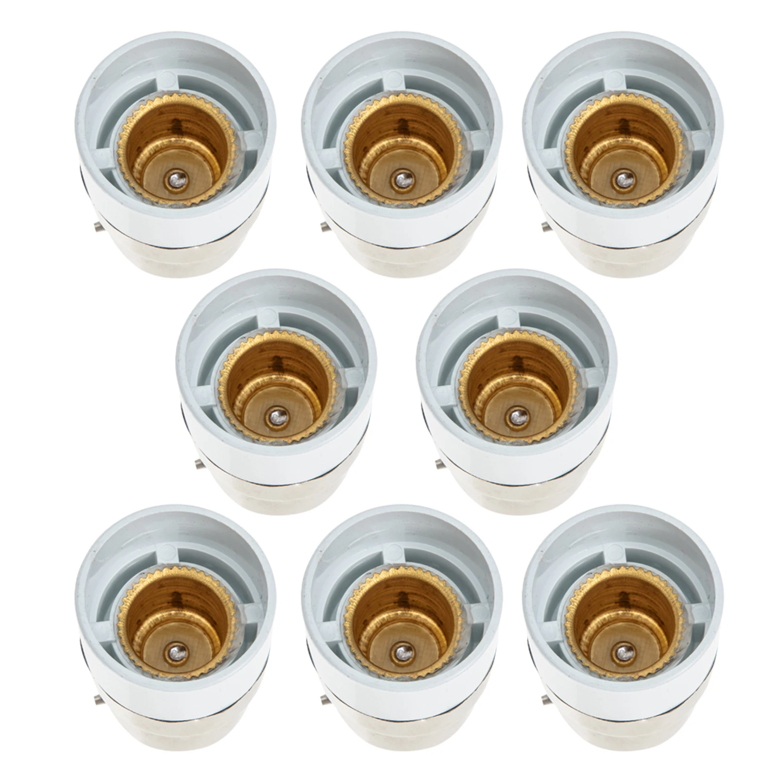 

8Pcs Lamp Socket Replacement B22 to E14 Light Bulb Adapter Sturdy Resistant Secure Fit Ideal for Home Office