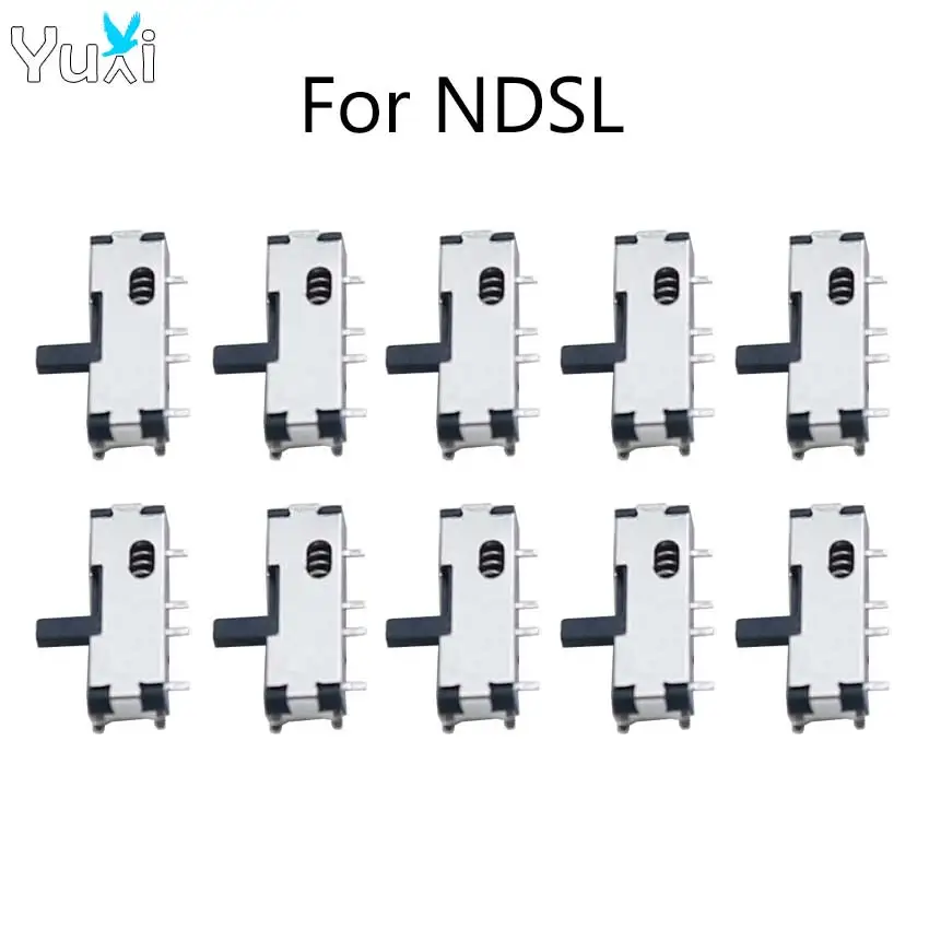 YuXi 10 piezas Botón de encendido de repuesto Interruptor micro para DS Lite DSL para consola NDSL