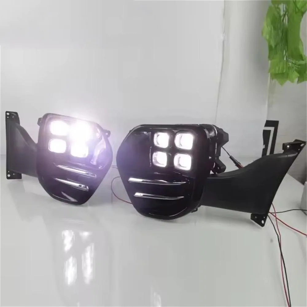 Car Accessories For KIA KX5 Sportage Daytime Running Light 2015 2016 2017 LED DRL Fog Light Cover Front Lamp Auto Parts