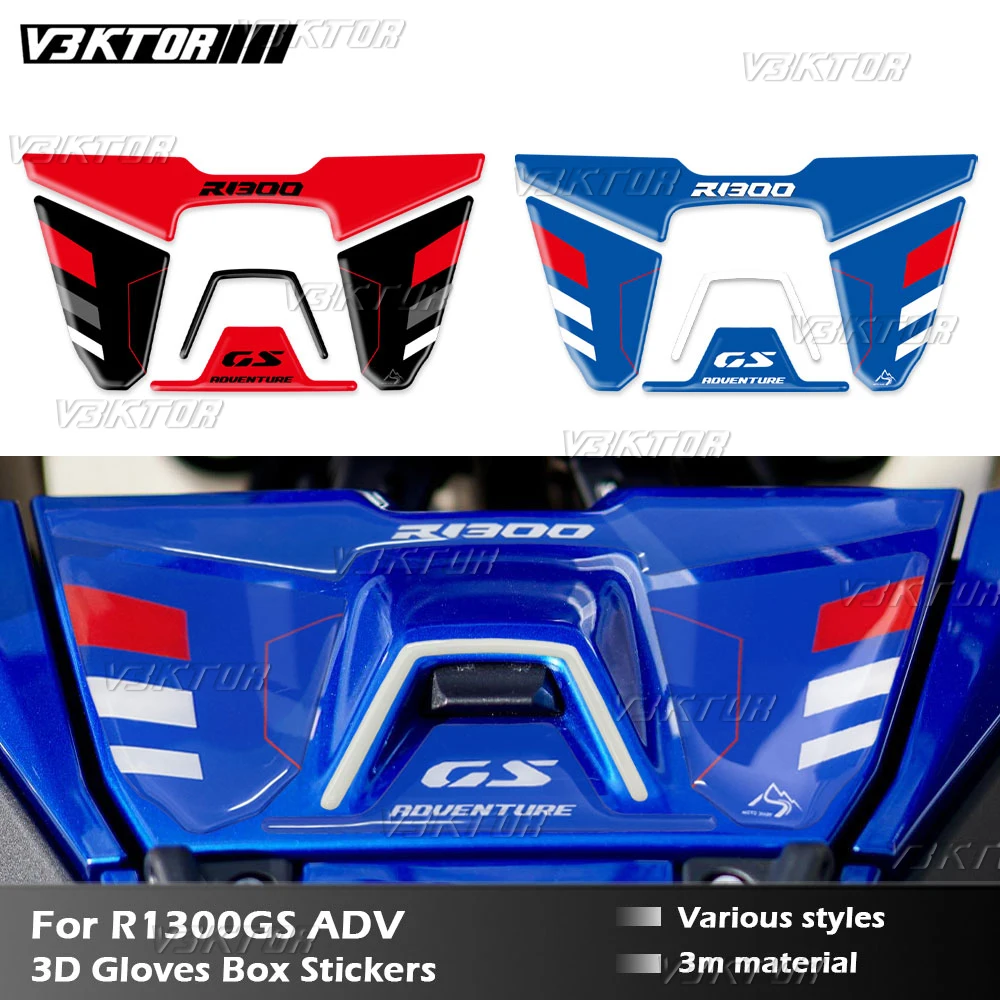 3D Motorcycle Sticker Gloves Box Protection Decals For R1300GS Adventure